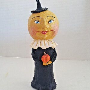 HALLOWEEN PUMPKIN Folk Art Table Center Piece Deco